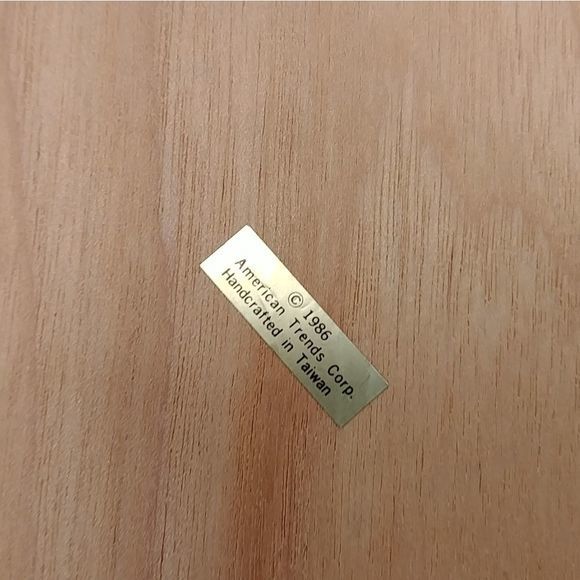 Vintage Bentwood‎ Style Oval Wood Painted Bear Box - Picture 7 of 10